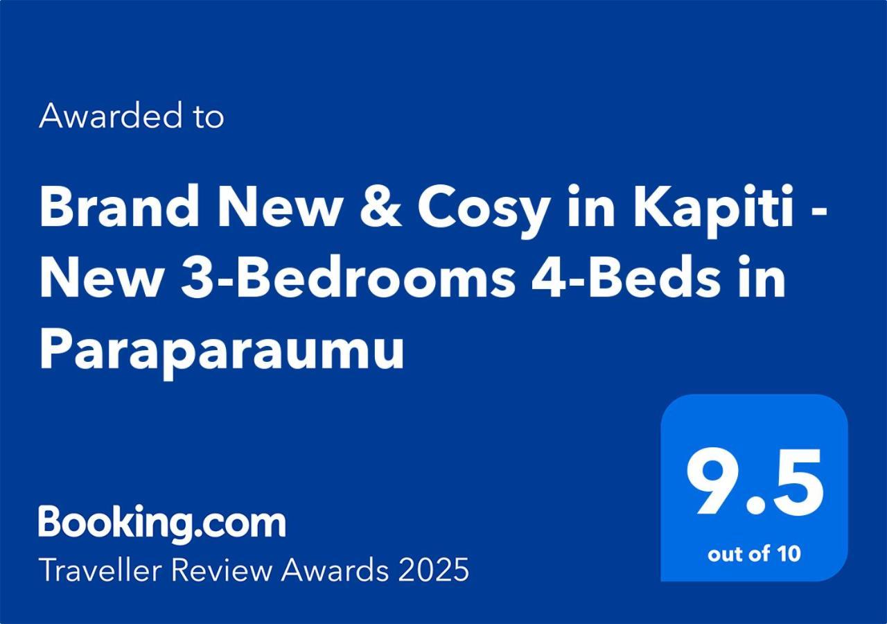 Brand New & Cosy In Kapiti - New 3-Bedrooms 4-Beds In Paraparaumu Eksteriør bilde